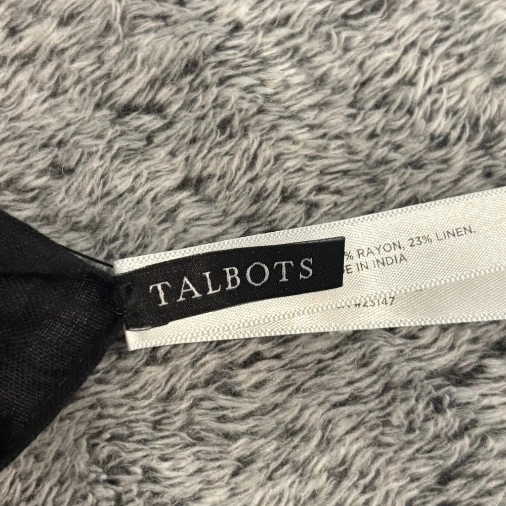 Talbots Womens Scarf Shawl Floral Cotton Linen Blend Cottagecore Preppy 21259